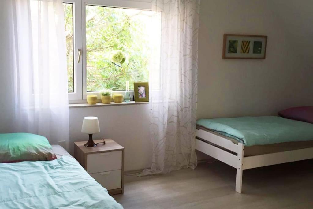 22B Grosse Wohnung Mit Balkon, Smarttv Und Wlan Korb Esterno foto