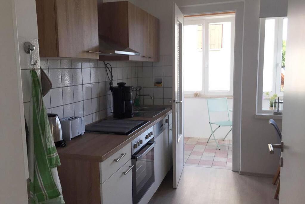 22B Grosse Wohnung Mit Balkon, Smarttv Und Wlan Korb Esterno foto